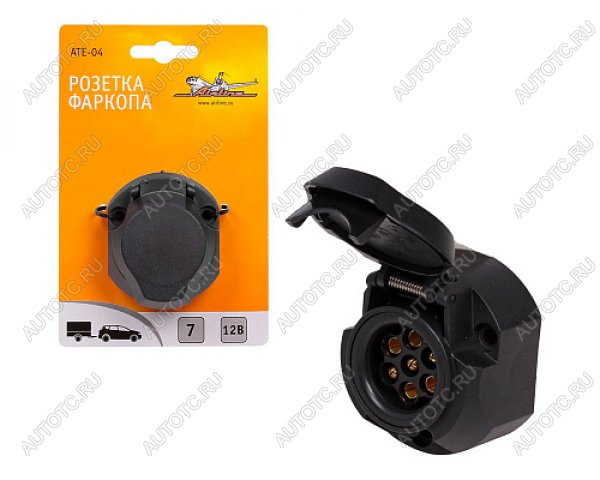 399 р. Розетка Airline Черный ATE-04 7 pin   Airline ate-04  с доставкой в г. Керчь