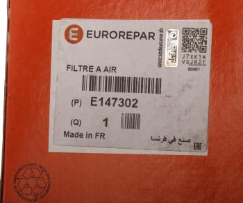 1 239 р. Фильтр воздушный PEUGEOT 206,307 CITROEN С4 (04-) EUROREPAR EUROREPAR e147302  с доставкой в г. Керчь. Увеличить фотографию 5