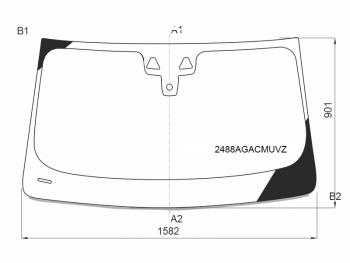 26 999 р. Стекло лобовое (Две камеры Датчик дождя Проекция Молдинг) BMW X4 18- FUYAO 2488AGACMUVZ  с доставкой в г. Керчь. Увеличить фотографию 1