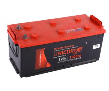 Аккумулятор UNICORN Red 190Ач обратная полярность UNICORN 6ст190(3)