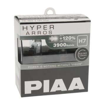 1 499 р. Лампа 12V H7 55W +120% бокс (2шт.) Hyper Arros PIAA PIAA (Пиаа) he-903-h7  с доставкой в г. Керчь. Увеличить фотографию 1