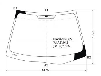 6 899 р. Стекло лобовое Hyundai Elantra 06-12  Avante 06-11 FUYAO 41A3AGNBLV  с доставкой в г. Керчь. Увеличить фотографию 1