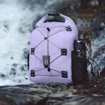 5 539 р. Рюкзак туристический Naturehike 18 л, ПВХ, фиолетовый  cnh22bb003-18vl  с доставкой в г. Керчь. Увеличить фотографию 4