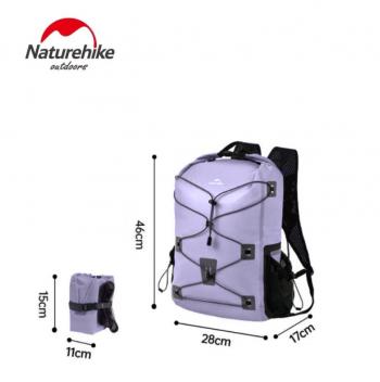 5 539 р. Рюкзак туристический Naturehike 18 л, ПВХ, фиолетовый  cnh22bb003-18vl  с доставкой в г. Керчь. Увеличить фотографию 2