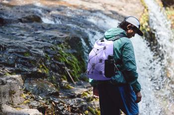5 539 р. Рюкзак туристический Naturehike 18 л, ПВХ, фиолетовый  cnh22bb003-18vl  с доставкой в г. Керчь. Увеличить фотографию 9