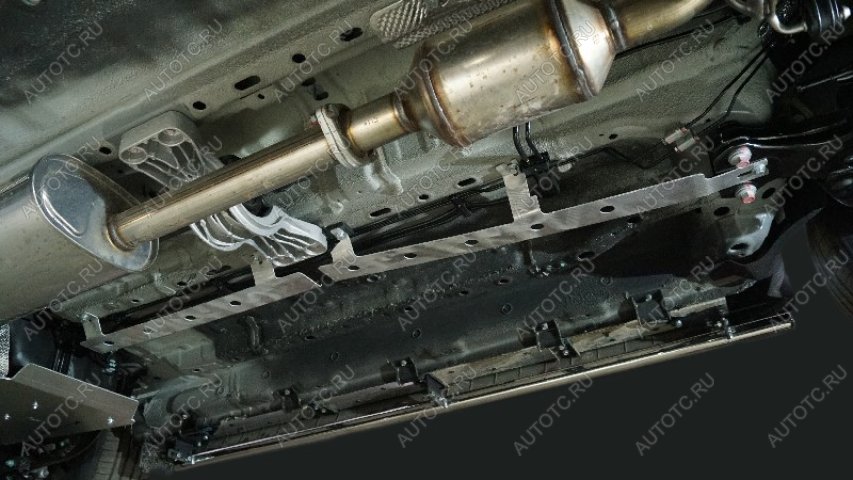 3 699 р. Защита топливной магистрали (2L 4WD 2024)(2 шт) ТСС Тюнинг  Jetour T2 (2024-2025) (алюминий 2 мм)  с доставкой в г. Керчь