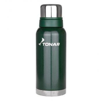 2 649 р. Термос ТОНАР 1200ML с ситечком зеленый (2 крышки-кружки)  hs.tm-058-g  с доставкой в г. Керчь. Увеличить фотографию 1