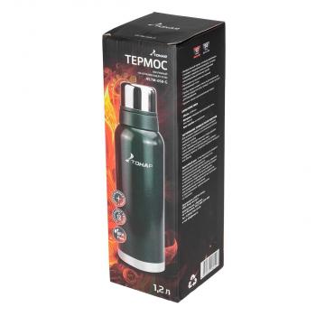 2 649 р. Термос ТОНАР 1200ML с ситечком зеленый (2 крышки-кружки)  hs.tm-058-g  с доставкой в г. Керчь. Увеличить фотографию 11