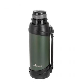 2 119 р. Термос ТОНАР 2000ML хаки (дополн.пласт.чашка, ручка)  t-kd-938-2  с доставкой в г. Керчь. Увеличить фотографию 4