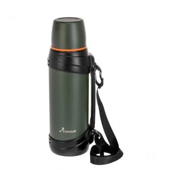 2 539 р. Термос ТОНАР 2500ML хаки (дополн.пласт.чашка, ручка)  t-kd-938-2.5  с доставкой в г. Керчь. Увеличить фотографию 1