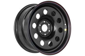 3 799 р. Диск усиленный Nissan Navara D40 3.0TD стальной черный 6x114,3 8xR17 d66 ET+25 (уценка)  1780-61466bl+25_u  с доставкой в г. Керчь. Увеличить фотографию 1