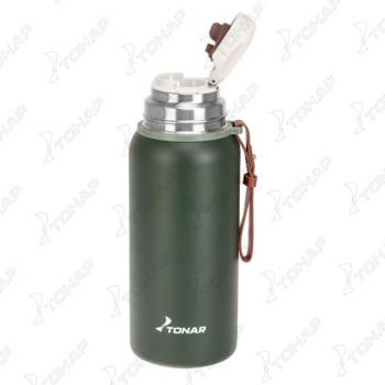 1 319 р. Термос ТОНАР 700ML хаки (пробка-ситечко, крышка-кружка, ремешок)  t-kd-7030-0.7  с доставкой в г. Керчь. Увеличить фотографию 9