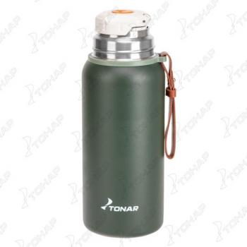 1 319 р. Термос ТОНАР 700ML хаки (пробка-ситечко, крышка-кружка, ремешок)  t-kd-7030-0.7  с доставкой в г. Керчь. Увеличить фотографию 2