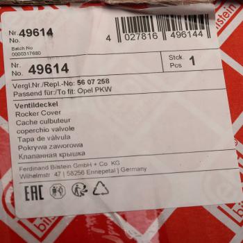 10 199 р. Крышка клапанная CHEVROLET Aveo (1.4 DOHC VVT),Cruze (1.8) (с клапаном вентиляции) FEBI FEBI 49614  с доставкой в г. Керчь. Увеличить фотографию 5