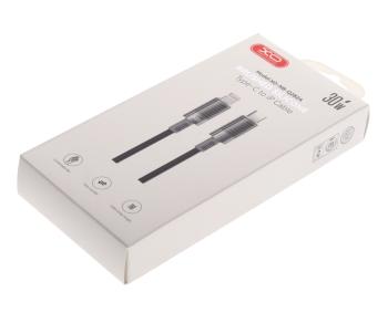 499 р. Кабель iPhone (5-)-USB Type C 1м черный XO XO nb-q282a black  с доставкой в г. Керчь. Увеличить фотографию 3