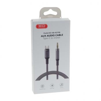 469 р. Переходник USB Type C на jack 3.5 черный XO XO nb-r279b black  с доставкой в г. Керчь. Увеличить фотографию 2