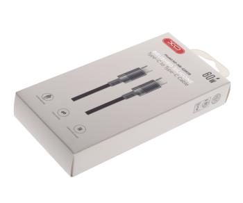 369 р. Кабель USB Type C-USB Type C 1м черный XO XO nb-q282b black  с доставкой в г. Керчь. Увеличить фотографию 3