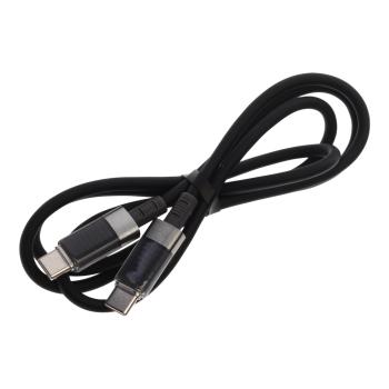 369 р. Кабель USB Type C-USB Type C 1м черный XO XO nb-q282b black  с доставкой в г. Керчь. Увеличить фотографию 1