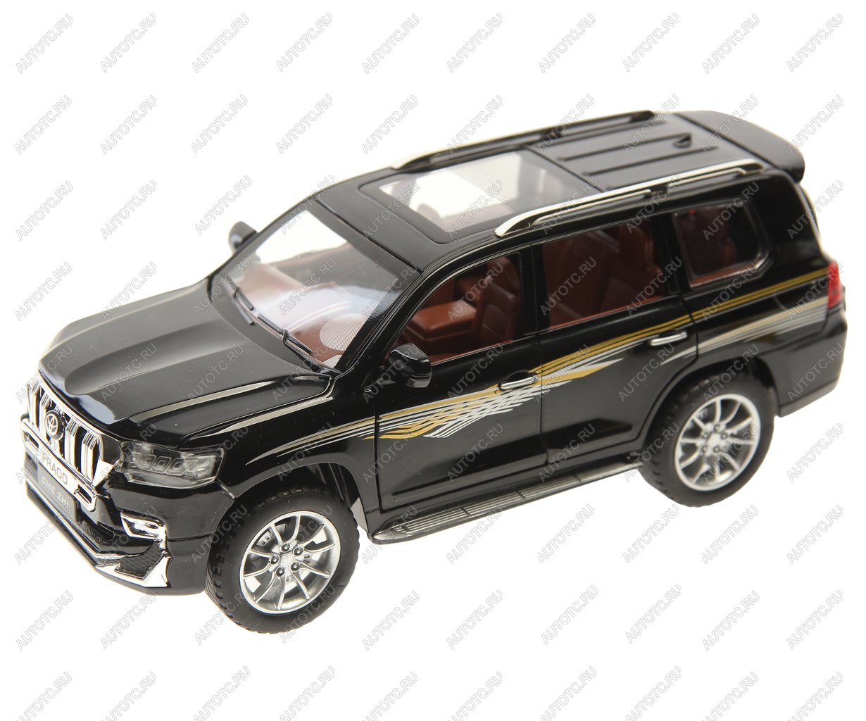 3 499 р. Модель автомобиля TOYOTA Land Cruiser Prado (1:24) (CHE ZHI) (свет,звук) NO NAME cz124  с доставкой в г. Керчь