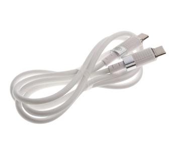 389 р. Кабель USB Type C-USB Type C 1м белый XO XO nb-q282b white  с доставкой в г. Керчь. Увеличить фотографию 2