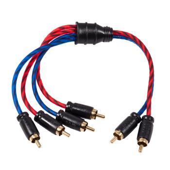 459 р. Кабель RCA 2х4 0.3м KICX KICX headshot rca-24-030-ss  с доставкой в г. Керчь. Увеличить фотографию 4