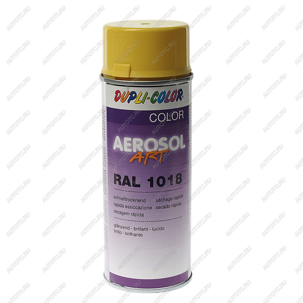 217 р. Краска желтый цинк 400мл RAL1018 DUPLI COLOR DUPLI COLOR 741012  с доставкой в г. Керчь