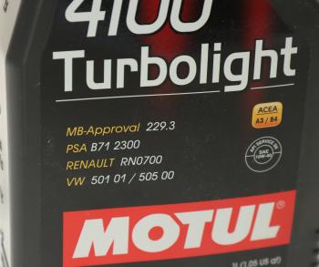 819 р. Масло моторное 4100 TURBOLIGHT 10W40 псинт.1л MOTUL MOTUL 111693  с доставкой в г. Керчь. Увеличить фотографию 2