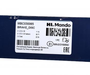 3 199 р. Диск тормозной KIA Ceed (18-) задний (1шт.) MANDO MANDO mbc030065  с доставкой в г. Керчь. Увеличить фотографию 5