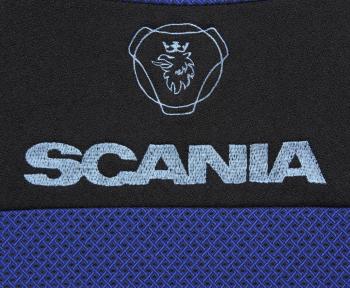 2 299 р. Авточехлы SCANIA 5 series (1 высокий, 1 низкий) жаккард черно-синие комплект АВТОРЕАЛ АВТОРЕАЛ scania 5 1+1 чр-син  с доставкой в г. Керчь. Увеличить фотографию 2