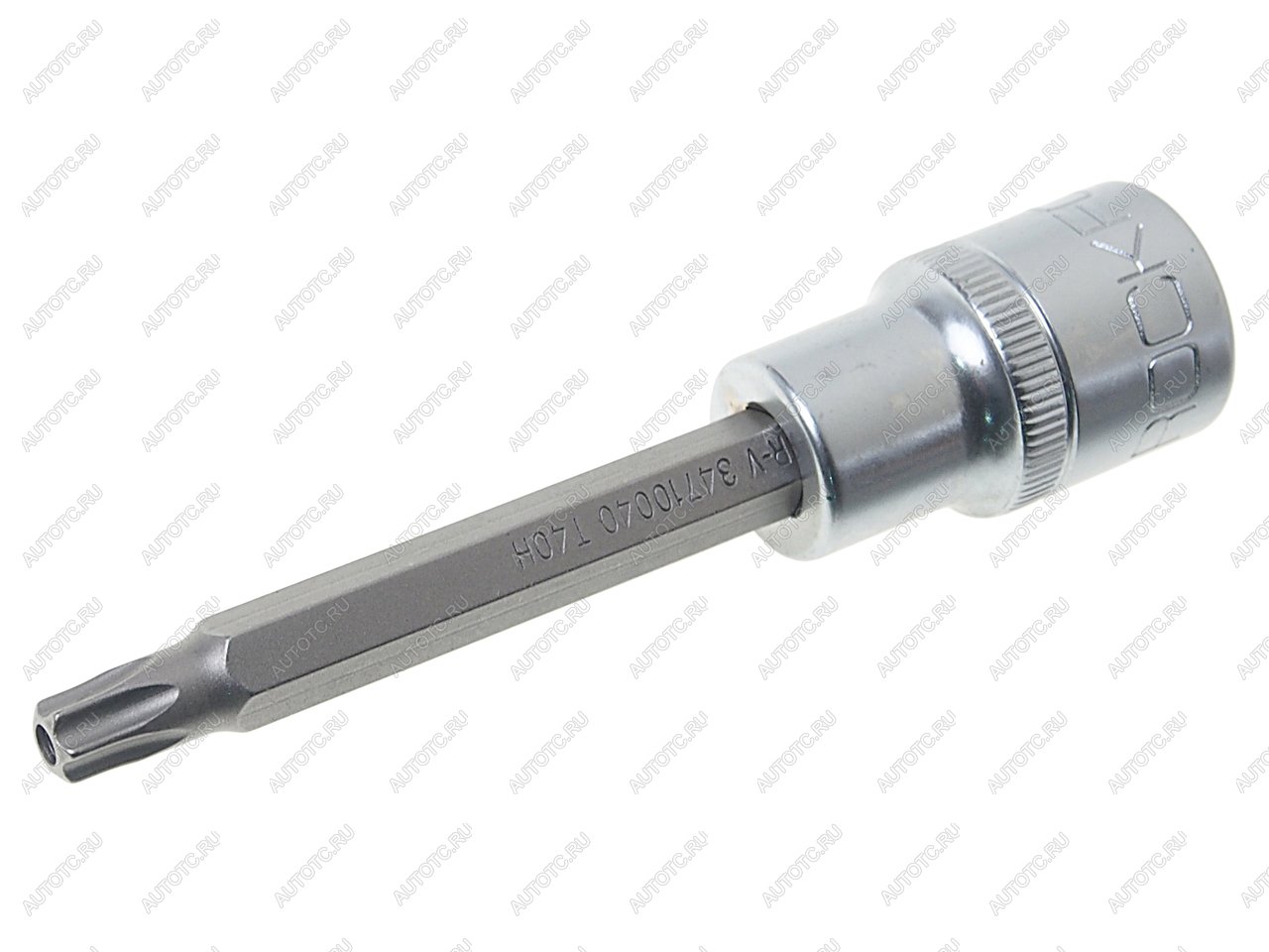 230 р. Бита-головка 12 TORX T40х100мм с отверстием ROCKFORCE ROCKFORCE rf-34710040  с доставкой в г. Керчь