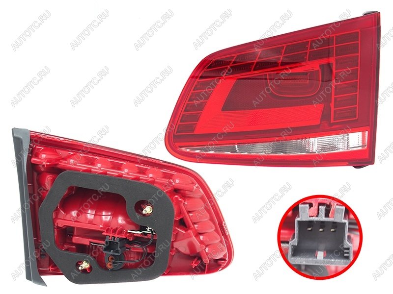 12 599 р. Правый фонарь (LED, внутренний) SAT Volkswagen Touareg NF дорестайлинг (2010-2014)  с доставкой в г. Керчь