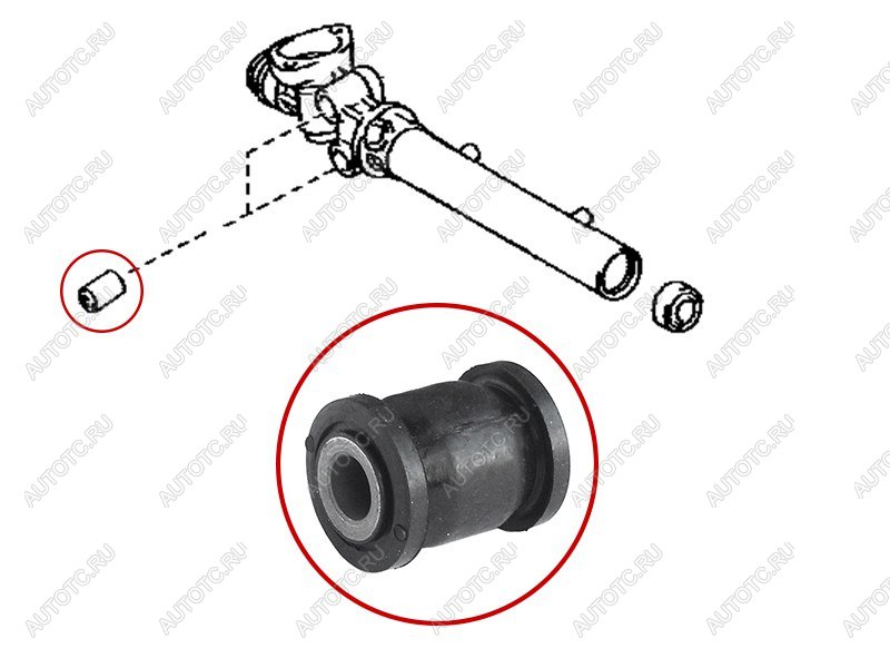 287 р. Втулка рулевой рейки Lexus GS 97-04  SC 01-10  Toyota Aristo 97-04  Soarer 01-05 SAT ST-45516-30050B  с доставкой в г. Керчь