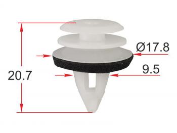 Клипса обшивки двери BMWMINI (1 шт.) SAT ST-M12233