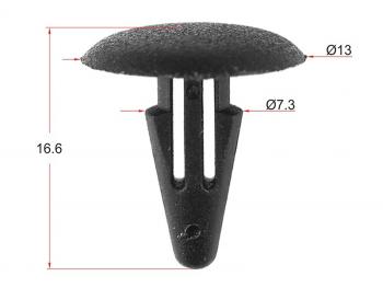 Клипса обшивки NISSANTOYOTALEXUSMITSUBISHI (1 шт.) SAT ST-KJ-094