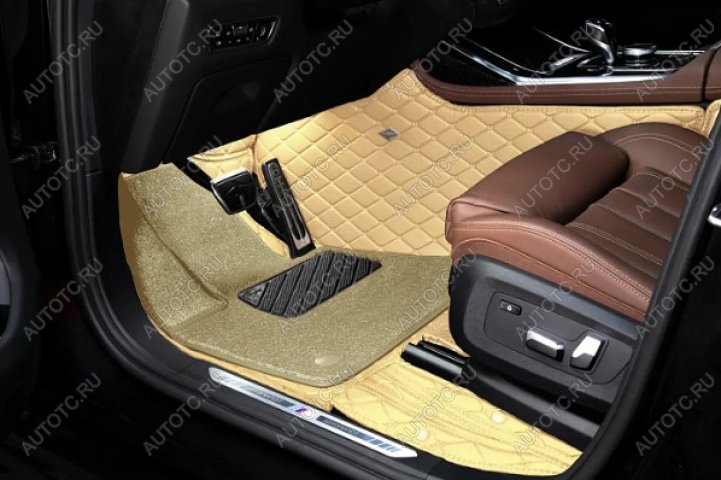 8 599 р. Ковры (кожа+текстиль) Автопилот Mercedes-Benz E-Class W213 седан дорестайлинг (2016-2020) (бежевый)  с доставкой в г. Керчь