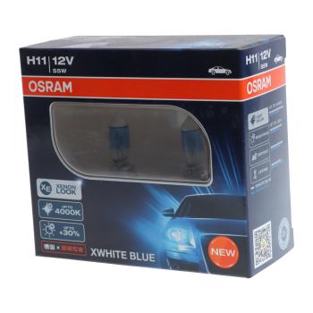 1 259 р. Лампа 12V H11 55W PGJ19-2 +30% 4000К евробокс (2шт.) XWhite Blue OSRAM OSRAM 62211xwb-hcb  с доставкой в г. Керчь. Увеличить фотографию 2