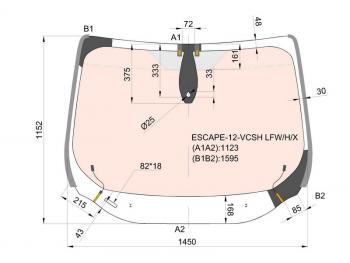 22 549 р. Стекло лобовое (Обогрев полный Датчик дождя Молдинг) Ford Kuga 13-17  Escape 12-15 XYG ESCAPE-12-VCSH LFW/H/X  с доставкой в г. Керчь. Увеличить фотографию 1