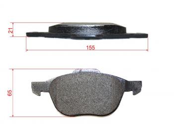 Колодки тормозные перед FORD FOCUS IIFOCUS IIIKUGA IKUGA IIMAZDA 3 BKBLPREMACY CPCRVOLVO S40 BREMBO P 24 061