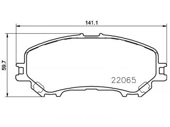 Колодки тормозные перед NISSAN X-TRAIL T32QASHQAI J11 BREMBO P56100