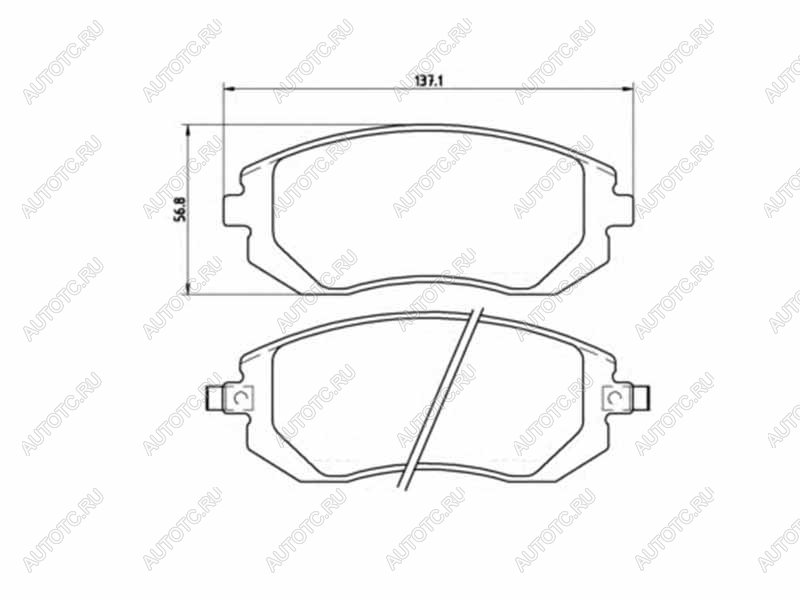 3 489 р. Колодки тормозные перед SUBARU IMPREZA GR 07- FORESTER SH 07- BREMBO P 78 013  с доставкой в г. Керчь