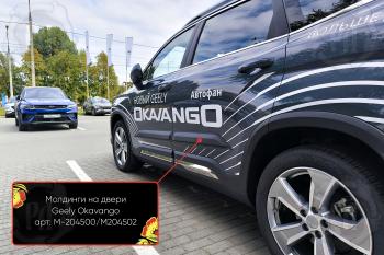 Молдинг двери задний левый Русская Артель Geely Okavango (2021-2025)