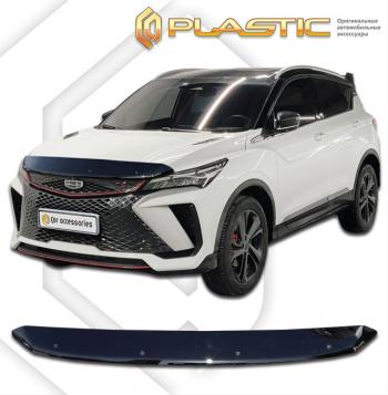 1 999 р. Дефлектор капота (рынок РФ) CA-Plastic Geely Coolray SX11 рестайлинг (2023-2025) (серия Classic черный)  с доставкой в г. Керчь. Увеличить фотографию 2
