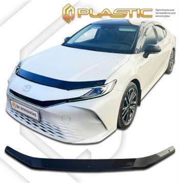 1 999 р. Дефлектор капота CA-Plastic  Toyota Camry  XV80 (2023-2025) (серия Classic черный)  с доставкой в г. Керчь. Увеличить фотографию 2