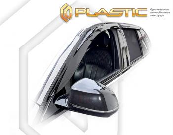 2 079 р. Дефлектора окон CA-Plastic BMW X5 G05 (2018-2022) (серия Classic полупрозрачный, Без хром молдинга )  с доставкой в г. Керчь. Увеличить фотографию 2