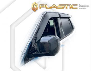 2 159 р. Дефлектора окон CA-Plastic Tank 400 (2023-2025) (серия Classic полупрозрачный)  с доставкой в г. Керчь. Увеличить фотографию 2