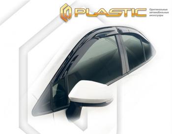 2 079 р. Дефлектора окон (рынок Японии) CA-Plastic Toyota Corolla E210 седан дорестайлинг (2018-2022) (серия Classic полупрозрачный)  с доставкой в г. Керчь. Увеличить фотографию 2