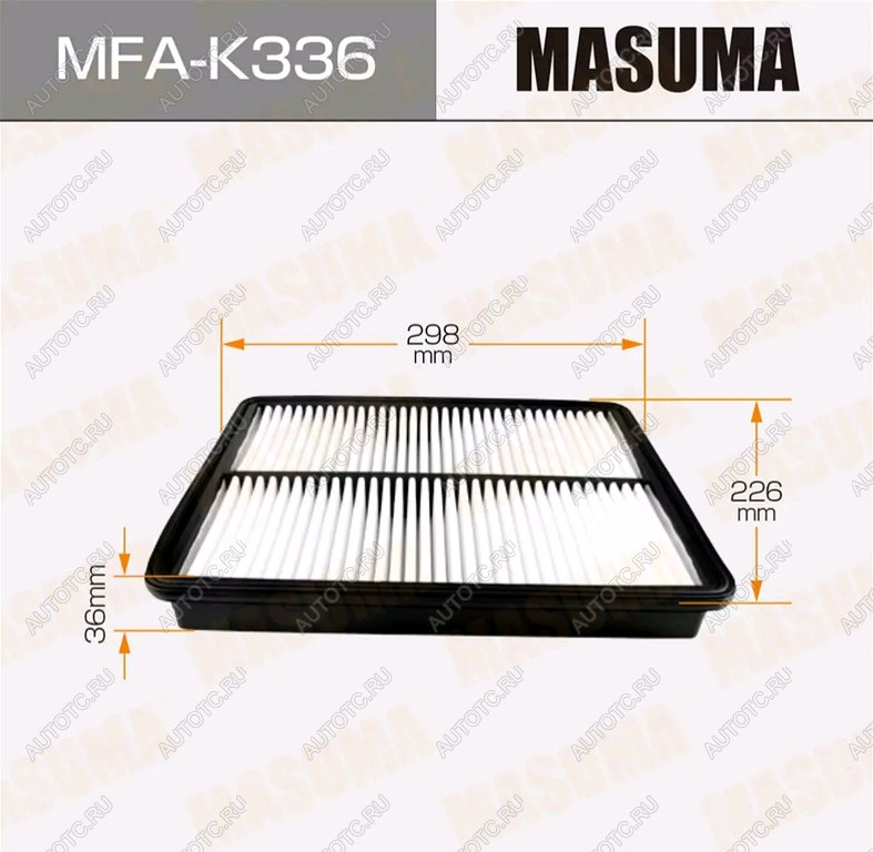 749 р. Фильтр воздушный HYUNDAI Santa Fe (12-) (2.4) KIA Sorento (12-) (2.4) MASUMA MASUMA mfa-k336  с доставкой в г. Керчь