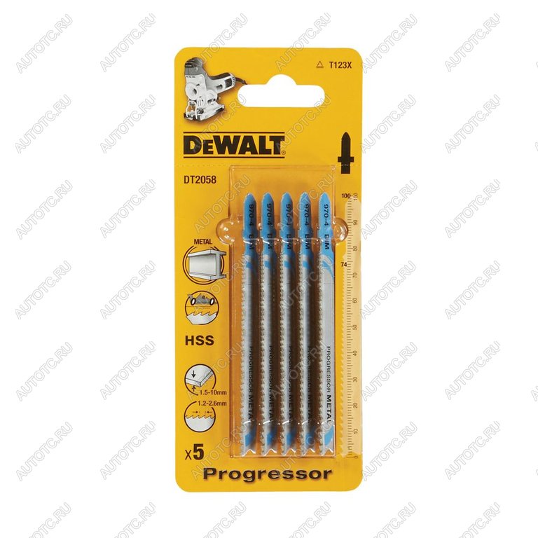 1 479 р. Пилка для лобзика набор 5шт. металл 74мм DEWALT DEWALT dt2058-qz  с доставкой в г. Керчь