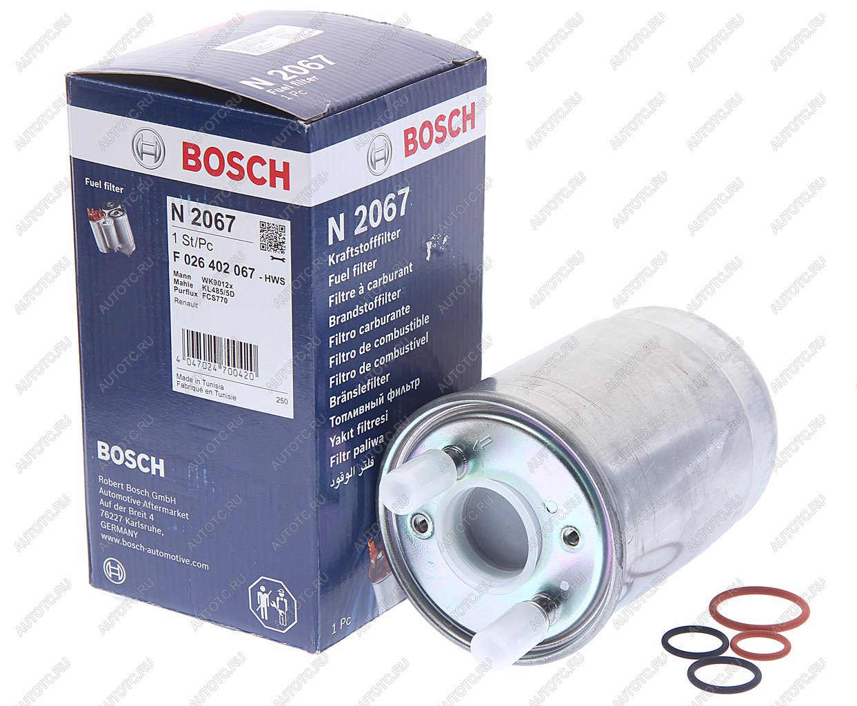 2 699 р. Фильтр топливный RENAULT Fluence (10-),Grans Scenic,Megane (08-) BOSCH BOSCH f026402067  с доставкой в г. Керчь
