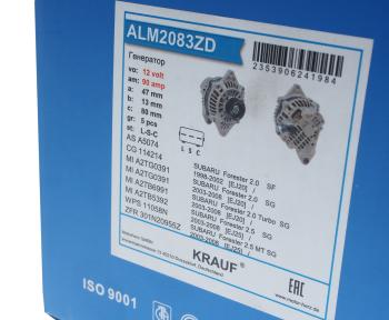 14 799 р. Генератор SUBARU Forester (98-) 14В 90А KRAUF KRAUF alm2083zd  с доставкой в г. Керчь. Увеличить фотографию 5